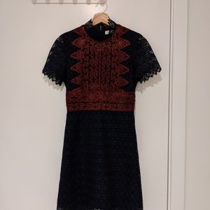 Sandro dress, beautiful lace work